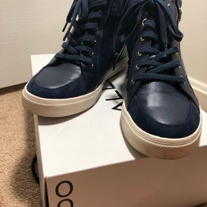 High top wedge sneaker